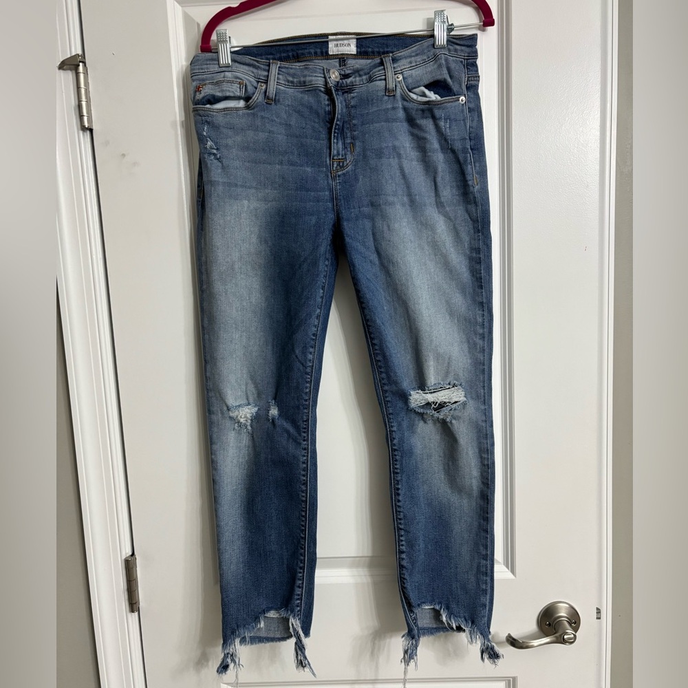 Hudson Tally Midrise Skinny Cropped Jeans